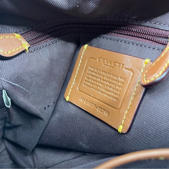 Coach Campus Backpack 23 Signature Canvas 32715 Beige / Brown PVC Leather Bag - Picture 10 of 16